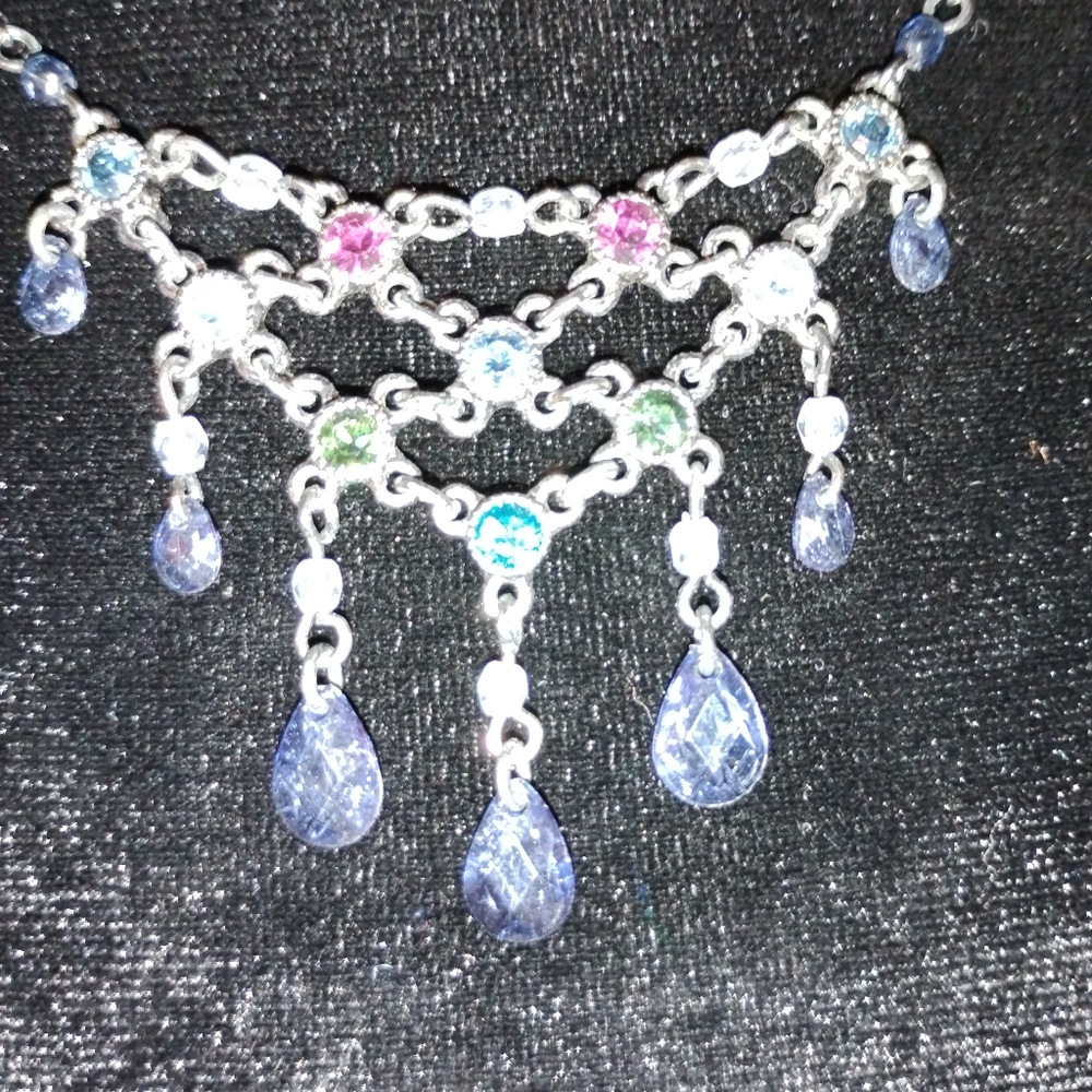 Elegant Multi-Color Gemstone Necklace